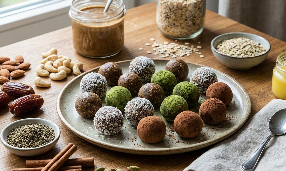 Energy Balls mit Brennnesselsamen