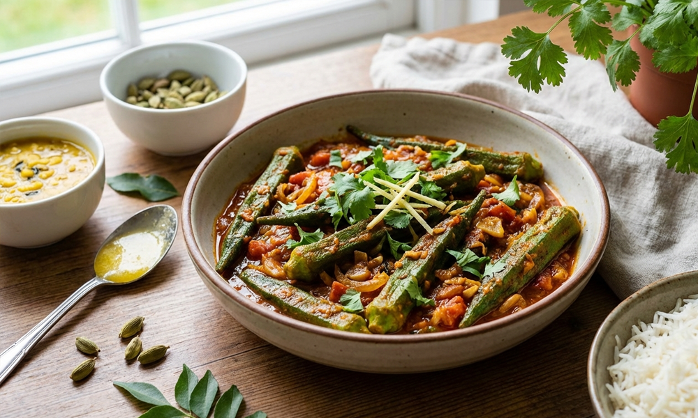 Würziges Okragemüse mit Tomatensud