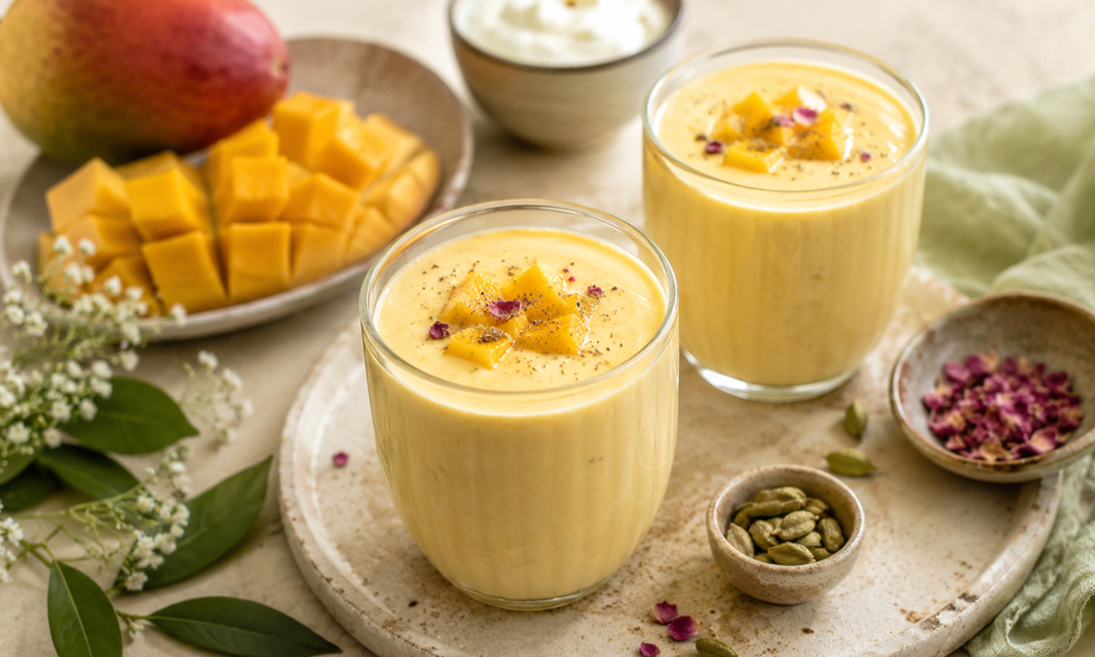 Mango-Lassi mit Hafermilch