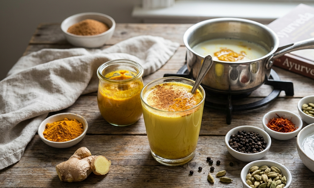 Goldene Milch – Ayurvedische Kraft im Glas