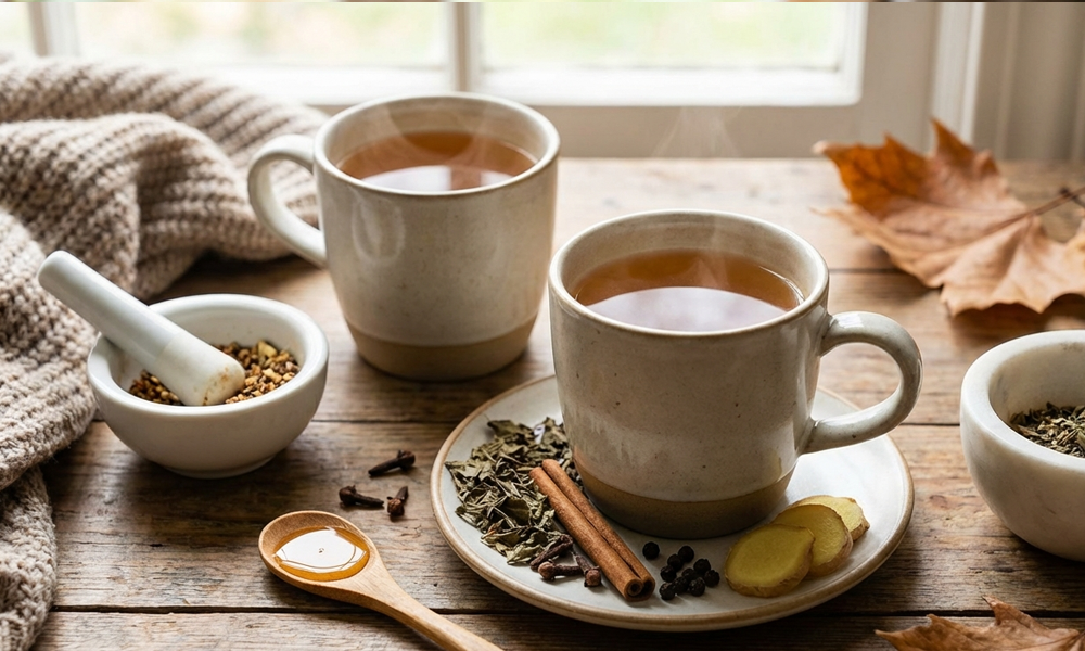 Würziger Tulsi-Tee mit Nelke & Zimt