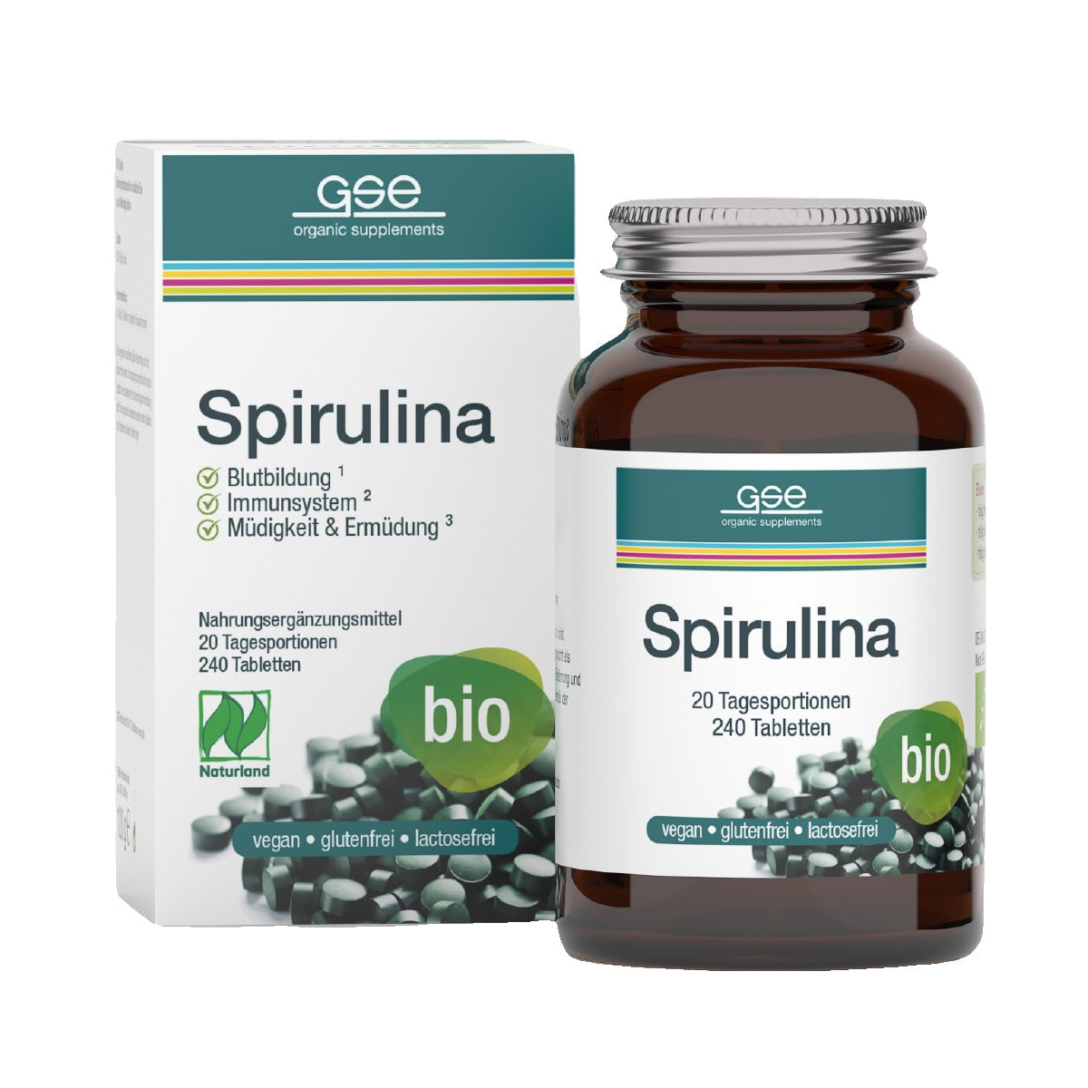 GSE - Bio Spirulina - 240 Tabletten