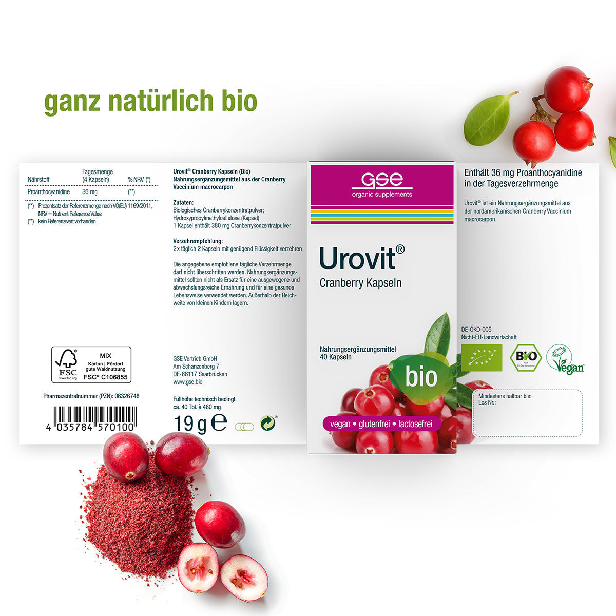 GSE - Capsule di Cranberry Urovit® (Bio)