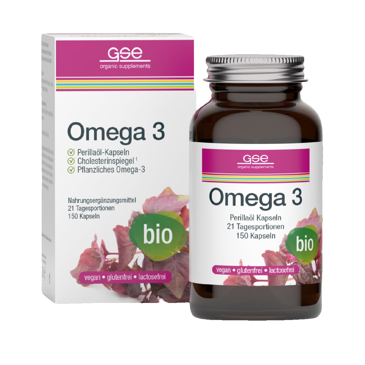GSE - Capsules d'Huile de Périlla Omega 3 (Bio)