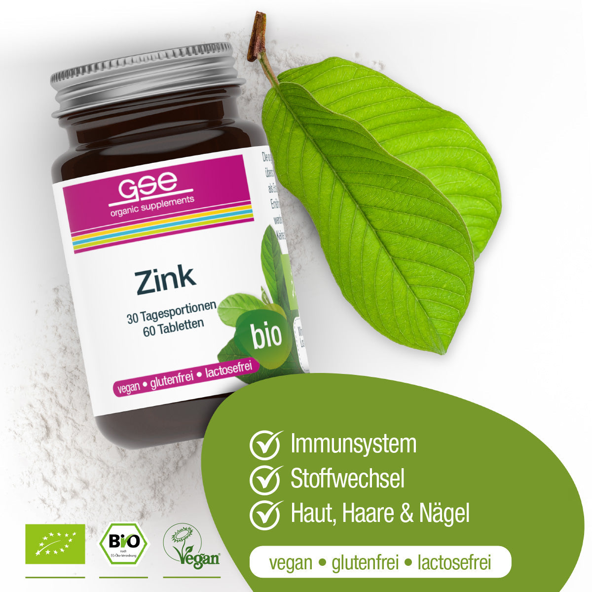GSE - Bio Zinc Compact - 60 Tabletas