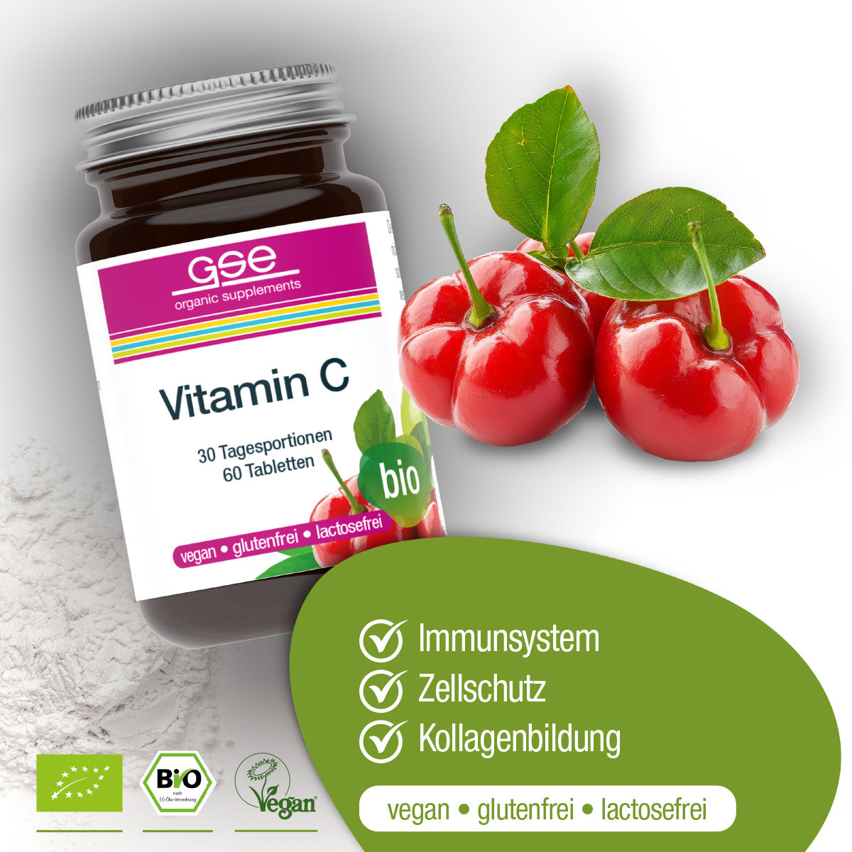 GSE - Vitamin C Compact (Bio) - 60 Tabletten