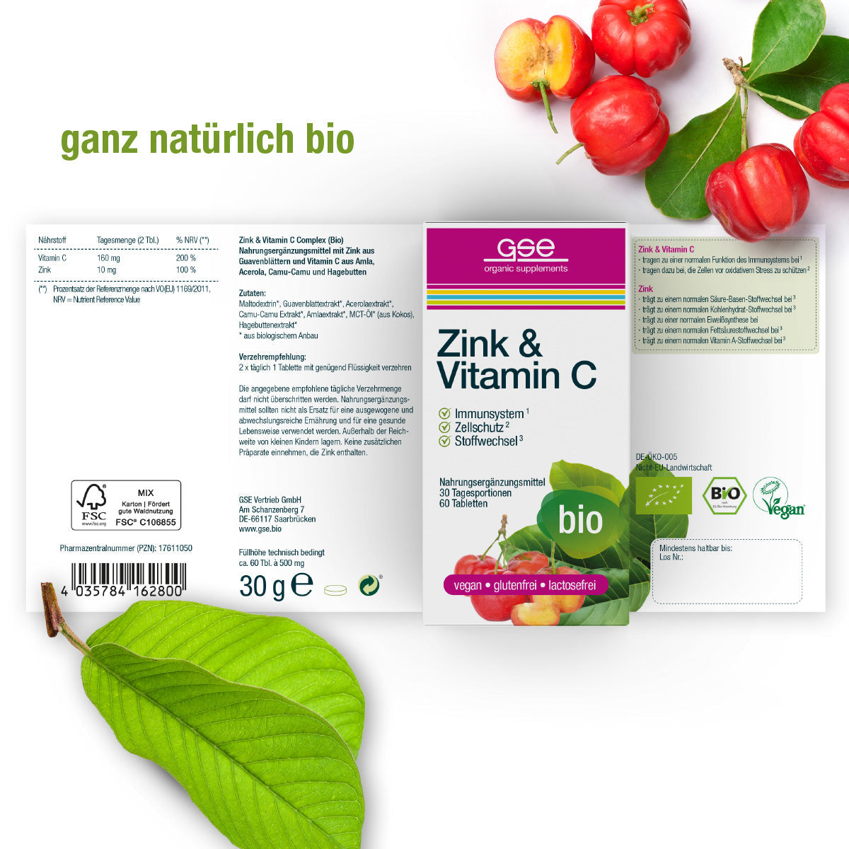 GSE - Zinc + Vitamine C (Bio)