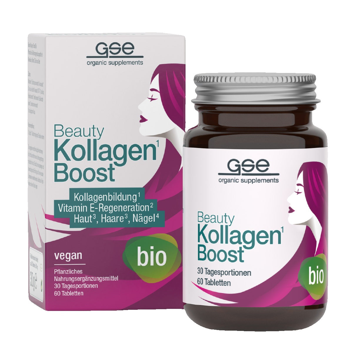 GSE - Beauty Kollagen-Boost Bio - 60 Comprimés