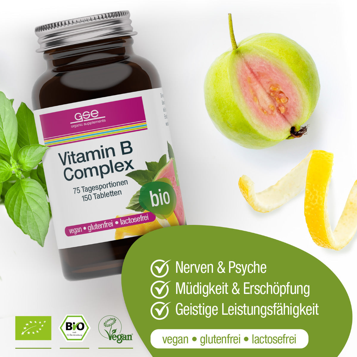 GSE - Complexe de Vitamines B (Bio) - 150 Comprimés