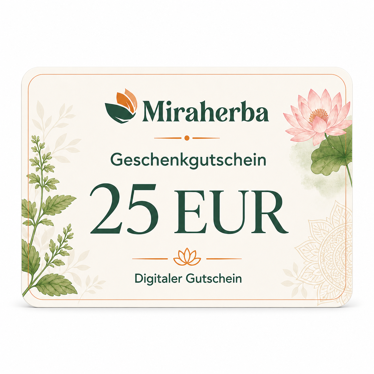 Miraherba Geschenkgutschein