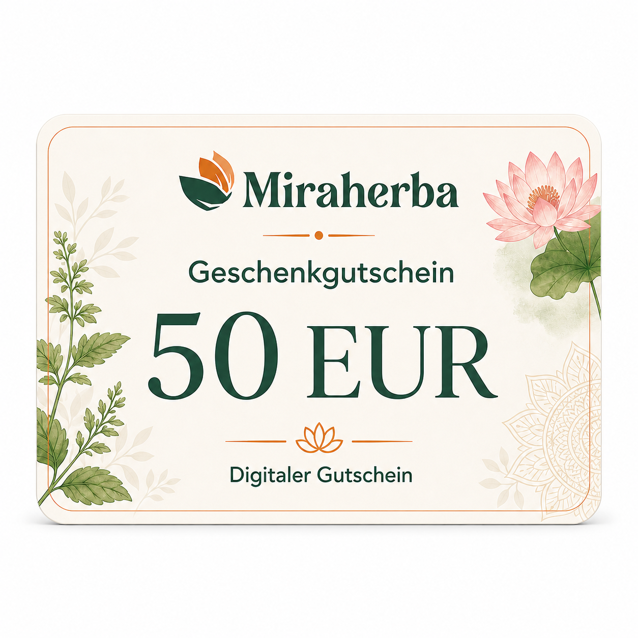 Miraherba Geschenkgutschein