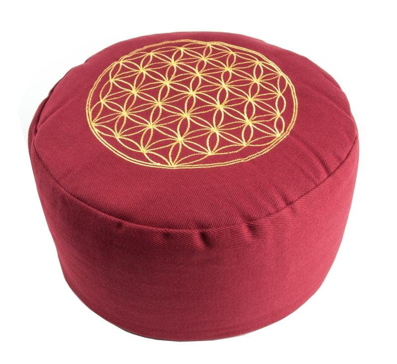 Berk - Meditationskissen, Blume des Lebens - Rot_3914.jpg