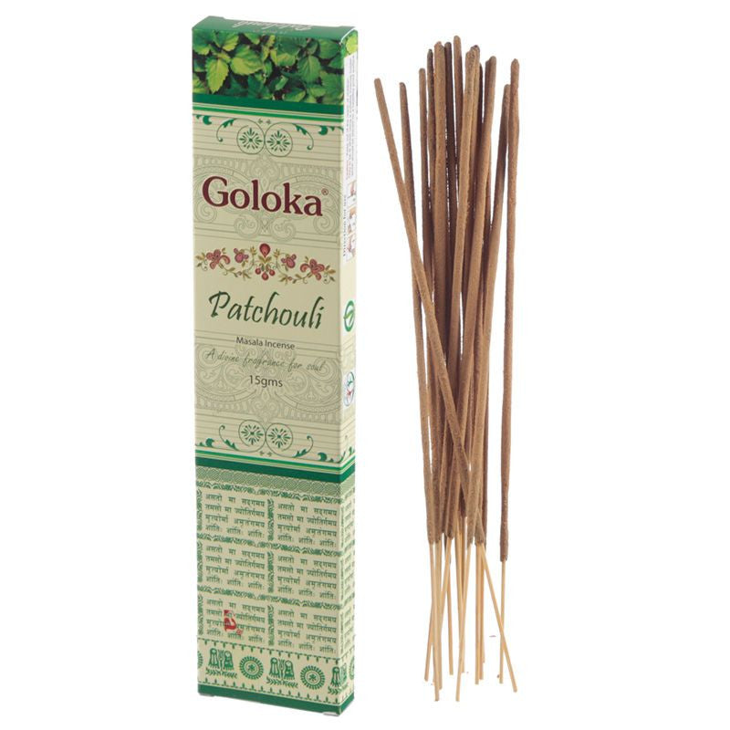 Goloka - Patchouli Räucherstäbchen - 15g_6426.jpg