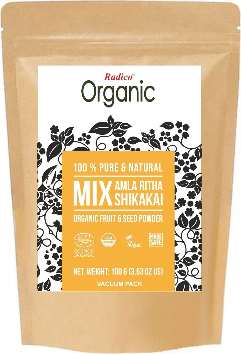 Radico organic - Amla, Ritha, Shikakai Pulver - 100g_12536.jpg