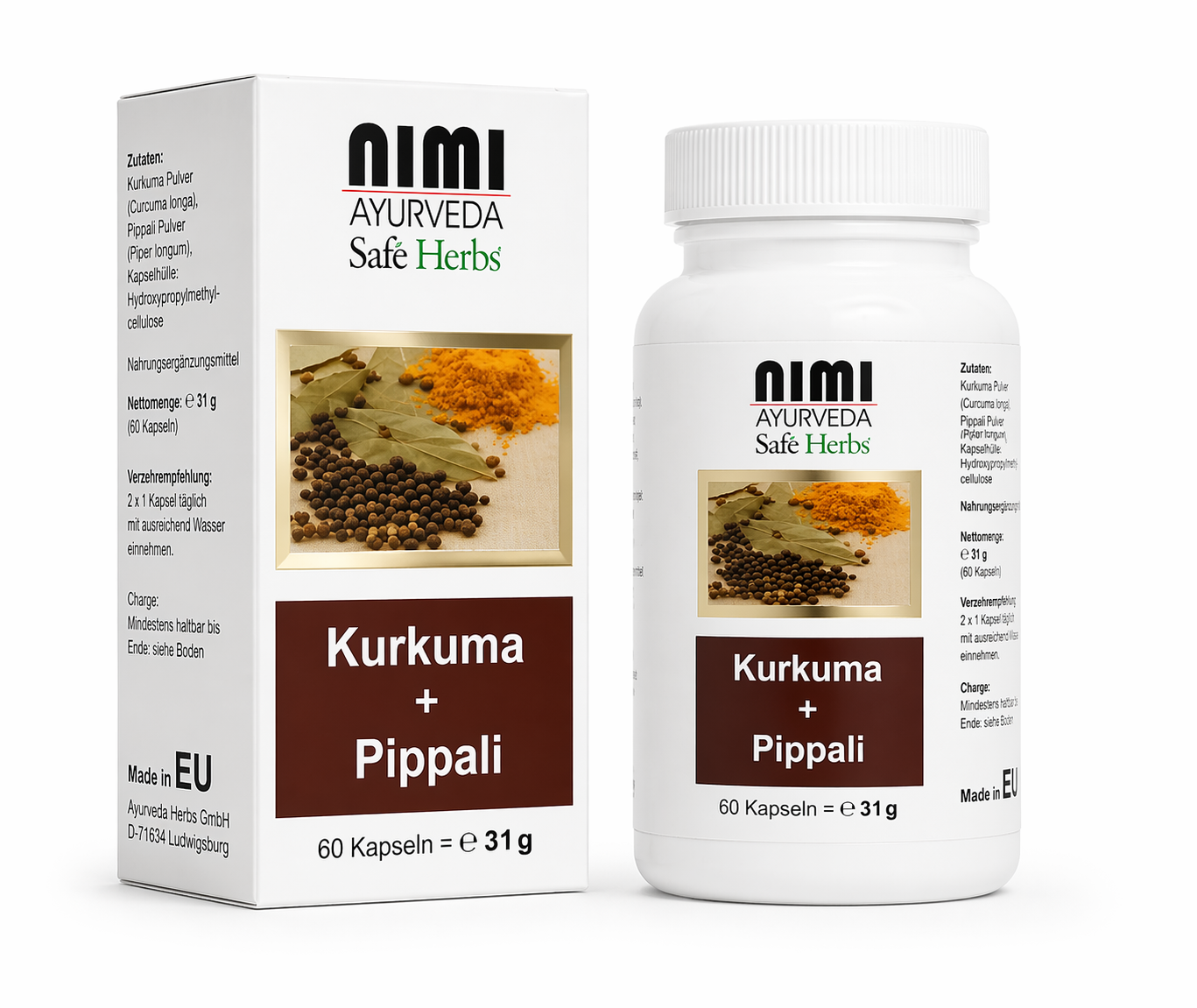 Nimi - Estratto di Curcuma + Pippali - 60 pezzi