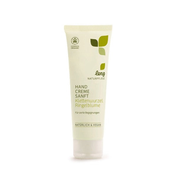 lenz - Crema para manos suave con semillas de bardana y caléndula