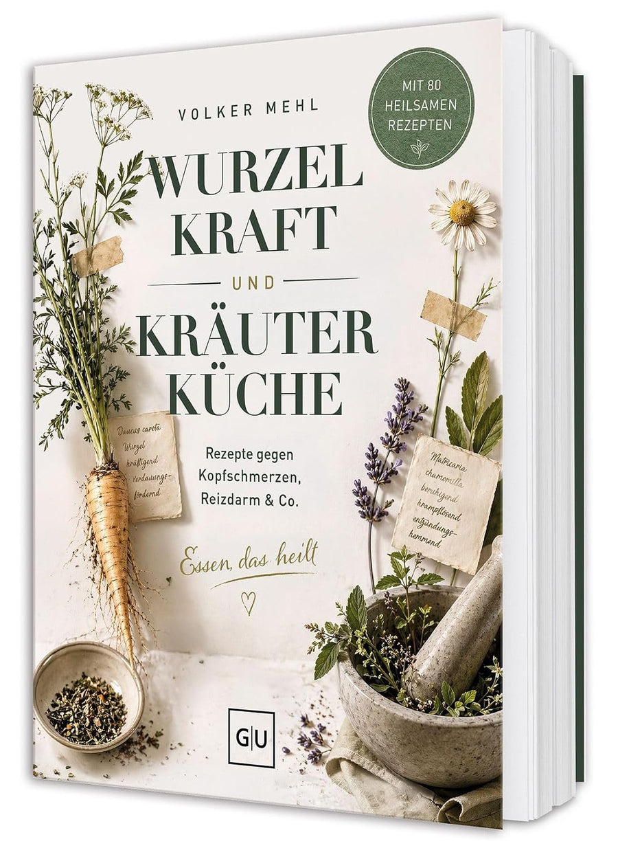 Buchcover Wurzelkraft und Kräuterküche von Volker Mehl, erschienen bei Gräfe und Unzer